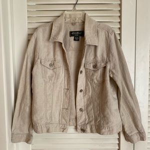 Classic Eddie Bauer Linen Jacket, machine washable